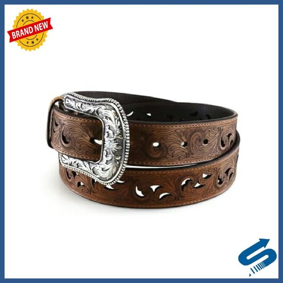 Women\'s Genuine Leather Belt with Triple Snap Buckle, Sizes S-XL